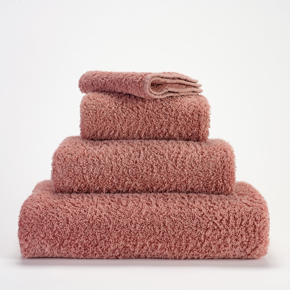 Super Pile Plain Bathroom Towels by Designer Abyss & Habidecor 515 in Rosette Pink